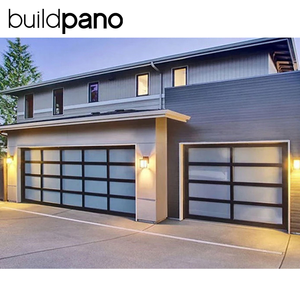 Puertas de <span class=keywords><strong>Garaje</strong></span> Modernas Chinas Automáticas, <span class=keywords><strong>Seccionales</strong></span>, Dobles, de Aleación de Aluminio, Plegables, Impermeables, para Uso Doméstico, Terminadas - Product Image 2