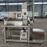 Grote fruitpers voor peren, industriële machine voor het vermalen en persen van groenten, sinaasappels en ananas