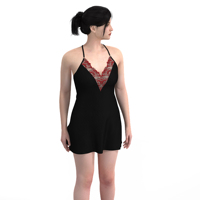 Camisón Sexy de Encaje Floral para Mujer, Secado Rápido, Transpirable, Ropa de Dormir de Primavera/Verano, Talla Única, Lencería hasta la Rodilla