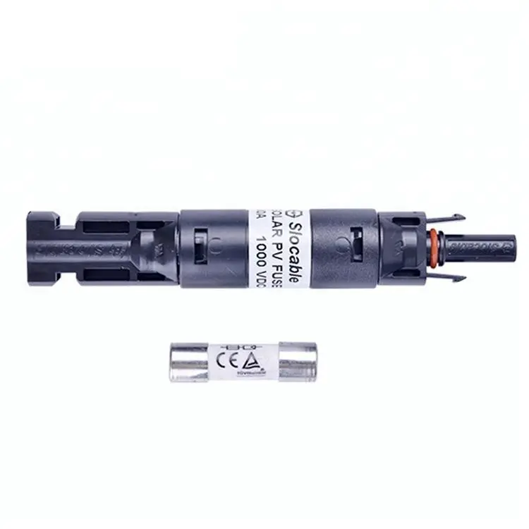 Waterdichte Ip68 1a ~ 30a Pv Dc Zekering Connector 1000V Zekering Zonne-Connector Voor Zonnepanelen