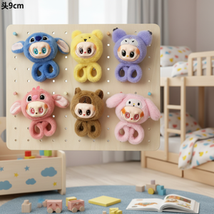 Porte-clés en peluche mignon de 9 cm, jouet en peluche en forme d'animal de dessin animé pour enfants, cadeau décoratif - Product Image 3