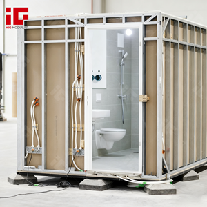 Cabine de salle de bain préfabriquée de luxe, cabines de salle de bain modulaires en acier léger intégrées, salles de douche tout-en-un, salle de douche intégrée - Product Image 1