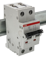 Disjoncteur miniature ABB S202-D16 2P 16A courbe D, protection contre les surcharges et les courts-circuits pour système d'alimentation de moteur industriel