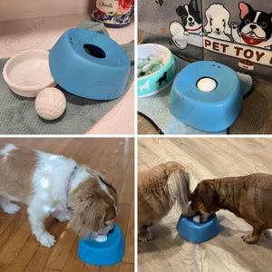 Cuenco de Alimentación Lenta <span class=keywords><strong>para</strong></span> <span class=keywords><strong>Perros</strong></span>, <span class=keywords><strong>para</strong></span> Golosinas Líquidas, Antideslizante, con Bola de Entretenimiento en Caldo de Hueso, Cuenco <span class=keywords><strong>para</strong></span> Lamer <span class=keywords><strong>para</strong></span> <span class=keywords><strong>Perros</strong></span> - Product Image 5