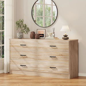 <span class=keywords><strong>Commode</strong></span> moderne de luxe à 6 tiroirs avec grand espace de rangement, meuble de chambre en bois pour salon ou dressing - Product Image 1