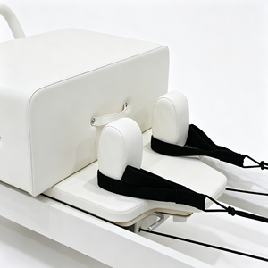 Máquina de <span class=keywords><strong>Pilates</strong></span> Reformer de Aleación de Aluminio Blanca con Riel Completo Ajustable para Yoga, <span class=keywords><strong>Pilates</strong></span>, Estudio, Uso Doméstico y Ejercicio Corporal - Product Image 4