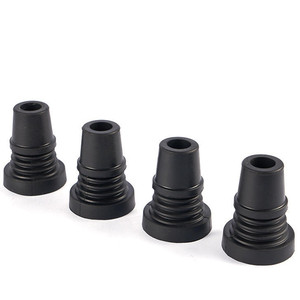 Puntas de Goma para <span class=keywords><strong>Muletas</strong></span> con Patrón de Banda de Rodadura, Engrosadas, Antideslizantes, de Alta Fricción y Resistentes al Desgaste, Fundas para Pies para Ayudas para Caminar - Product Image 1