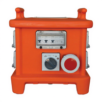 Boîte de distribution d'énergie portable 32A IP66, monophasée, triphasée, prise électrique temporaire, industrielle, tension personnalisable