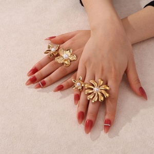 Anillos de Acero Inoxidable 316L Personalizados, Resistentes al Deslustre y al Agua, Chapados en Oro de 14k y 18k con PVD, para Mujer, Gran Venta - Product Image 2