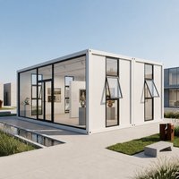 Conteneur Maison Préfabriqué Démontable Galerie d'Art Espace d'Exposition Modulaire Structure en Acier 20 40 Pieds