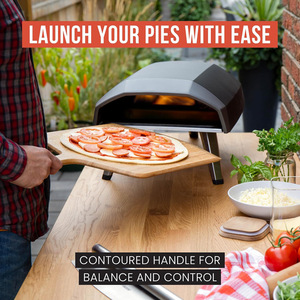 Ensemble spatule à pizza et planche à découper en bambou pour la cuisine, avec fonction antibactérienne, lavage à la main uniquement - Product Image 4