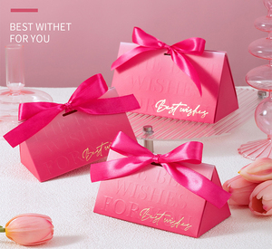 Cajas de Regalo Portátiles de Lujo para Dulces, Alimentos para Bebés, Bodas, Recuerdos para Invitados, con Relieve, Ecológicas y Hechas con Materiales Reciclados - Product Image 4