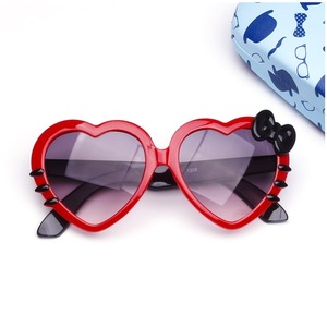 GG158-<span class=keywords><strong>gafas</strong></span> de sol con forma de corazón para niños, lentes de sol con forma de corazón, con marco de lazo, protección UV 400 - Product Image 3