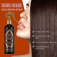 Spray protecteur thermique à la kératine 230 ° Protecteur thermique pour cheveux à l'huile d'argan, traitement lissant anti-frisottis sans rinçage, OEM/ODM