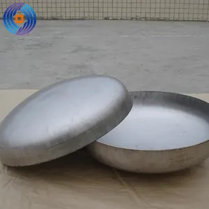 Pressure vessel hemispherical dished end used vertical flat bottom steel flanged dished head for forged oil chemical and industry
