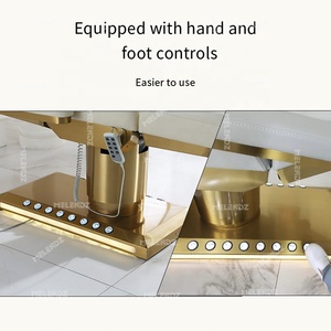 Fábrica al por mayor de lujo Rosa salón de belleza muebles equipo eléctrico spa facia cama mesa de masaje cama de pestañas - Product Image 5