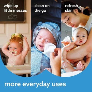 Lingettes pour bébé 99% eau, personnalisées, en gros, en tissu non tissé, bio, écologiques, en bambou, biodégradables, hygiéniques, à l'aloe vera, lingettes humides pour le nettoyage des bébés - Product Image 3