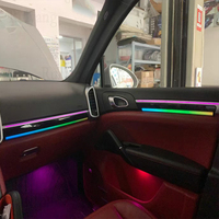 Pour Porsche Cayenne 958, éclairage d'ambiance intérieur amélioré, adapté aux modèles Cayenne 2011-2017