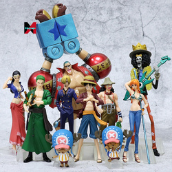 【珍しい】ONE PIECE ルフィ海賊団 ピンズセット 10周年 XM 10ピース/セットルフィゾロサンジナミロビンアクションウソップ