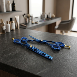Tijeras de Peluquería Profesionales ASAP de Acero Inoxidable con Alto Contenido de Carbono, Estilo Personalizado con Logotipo, Tensión Ajustable - Product Image 4