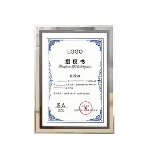 A4 Honor Certificate Photo Frame A4 Glass Crystal Certificate Photo Frame 6 Inches 7 Inches 8 Inches Photo Frame