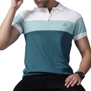 Camiseta de Punto Sólida para Hombre, Manga Corta, Algodón Transpirable de Secado Rápido, Servicio OEM con Logotipo en la Parte Delantera - Product Image 4