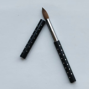 Pinceles Profesionales de Alta Calidad para Arte de Uñas, 100% Pelo Kolinsky, Mango Metálico para Polvo Acrílico, Herramienta para Belleza de Uñas Acrílicas - Product Image 2
