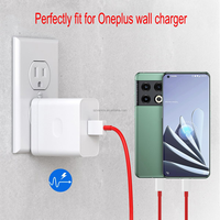 Chargeur SuperVooc 100W pour OnePlus, bloc de charge rapide USB, adaptateur secteur avec câble USB pour OnePlus 13 12 13R 11 10 9 Pro