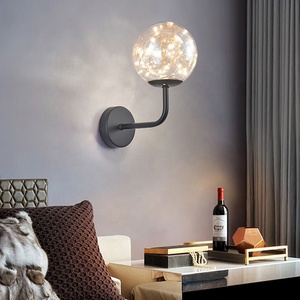 Lampe murale LED <span class=keywords><strong>Design</strong></span> créatif Full Star pour chambre à coucher Lampe murale de chevet Intérieur Moderne Simple Bar Salon Applique murale de luxe en cristal - Product Image 5