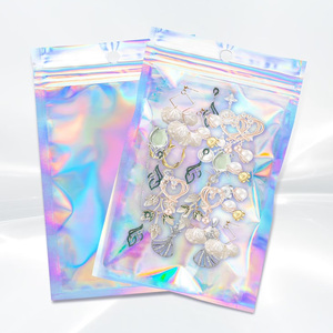 Durable Holographic Mylar <b>Bags</b> For Secure <b>Food</b> <b>Storage</b> Resealable Design Long Lasting Protection And Stylish Shiny Packaging - Product Image 5