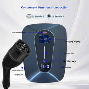 Estación de Carga de Pared con Regulación de Corriente Tipo Botón, con Salida de 3.5kW-22kW y Entrada de 85V-380V para Vehículos de Nueva Energía - Product Image 5