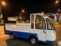 RenQi Camion utilitaire électrique à plateau robuste de qualité industrielle haute performance, transporteur de marchandises fiable pour parcs industriels et terrains industriels