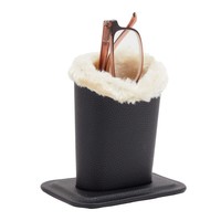 Nouvel étui à lunettes tendance à motifs, support de présentation ultra-dense en coque rigide, porte-stylo, étui à lunettes tendance avec doublure en peluche