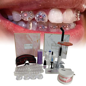 Professional <strong>Teeth</strong> Whitening Crystal Decoration Diamond <strong>Tooth</strong> <strong>Gem</strong> <strong>Kit</strong> with Dentex Curing Light and Glue Gift Box - Product Image 6