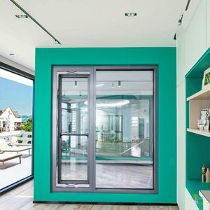 Ouzhi ประตูบานเลื่อนอลูมิเนียมอัลลอยด์ภายในอาคาร, กระจกสองชั้นฉนวนกันเสียงสำเร็จรูปยอดนิยม - Product Image 1