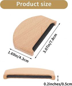 Removedor de Bolitas de Cachemira y Lana, Peine Manual Portátil de Madera para Ropa, Herramienta para Eliminar Bolitas de Prendas - Product Image 2