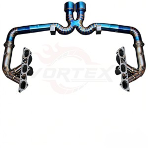ท่อไอเสียไทเทเนียมน้ำหนักเบาพิเศษ Vortex สำหรับ Porsche 911 GT3 991 ปี 2014-2019 แบบควบคุมวาล์ว Catback ติดตั้งง่าย - Product Image 3