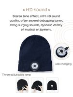 Headset pintar 5.2 BT nirkabel, dengan LED rajut olahraga earphone & headphone IPX-3 tahan air standar 51-60ms latensi rendah