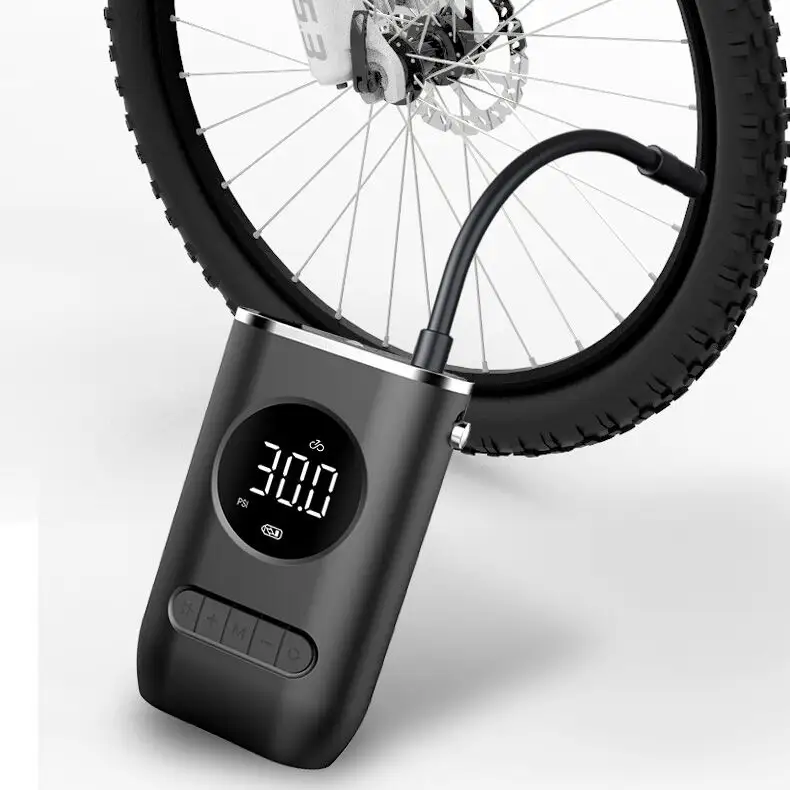 Multifunctional Automatic Smart mini Small Electric High Pressure Wireless Bicycle Pump with Pressure Gauge Car air pump