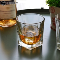 Libbey vente en gros verre pentagonal large bouche whisky verre à liqueur tasse renforcée fond épais jus lait eau Verre a Boire