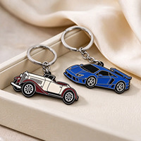 Vente en gros de porte-clés de créateur de luxe en métal émaillé porte-clés avec logo de voiture personnalisé porte-clés avec logo de marque de voiture