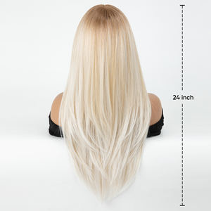 Pelucas de Encaje Invisible Precortadas SARLA al por Mayor, Pelucas Mono Cap, Pelucas Frontales, Perucas de <span class=keywords><strong>Cabello</strong></span> de Fibra Futura, Pelucas de Monofilamento para Mujer - Product Image 3