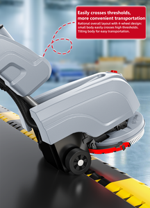 เครื่องขัดพื้นขนาดเล็กแบบพับได้ ยอดนิยม พร้อมแปรงคู่ สำหรับใช้ในบ้าน - Product Image 4