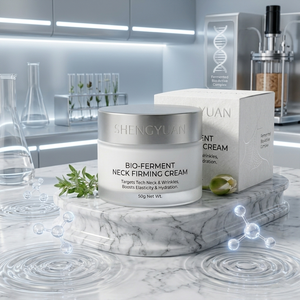 Crème pour le cou fermentée, hydratant botanique actif pour la barrière cutanée, produit de beauté éco-responsable, crème raffermissante bio en pot - Product Image 3