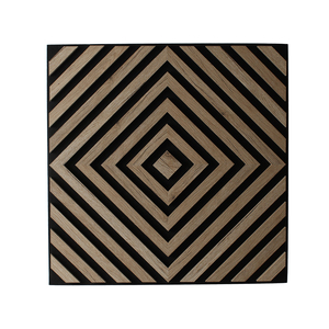 Mới nhất 3D vuông Acoustic tấm Tường Trần Bảng điều chỉnh âm thanh hấp Thụ Văn phòng <span class=keywords><strong>Studio</strong></span> MDF Pet Polyester đá đen tấm gỗ - Product Image 1