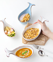Assiette de luxe personnalisée de Style océan, cuisine de la maison, d'occasion, belle forme de début, assiette à dîner en céramique