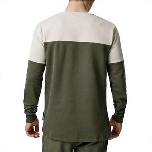 Sudadera de lana de algodón 100% para hombre KISSM6, patrón sólido personalizable, tejido de punto con cuello, 380g, a prueba de viento, ecológica para invierno - Product Image 4