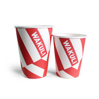 Gobelets à café en papier à paroi simple, impression de logo personnalisée, vente en gros en vrac pour usage quotidien au bureau, directement de l'usine