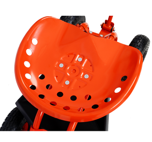 Chariot de jardin réglable à quatre roues, robuste, avec siège et plateau porte-outils, uniquement pour les États-Unis - Product Image 5