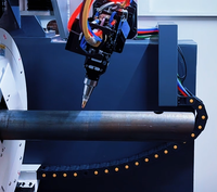 Mesin Pemotong Tabung Laser Serat CNC 1500W-20kw Pemotong Laser Pipa Logam Otomatis untuk Tabung Bulat, Persegi, dan Oval